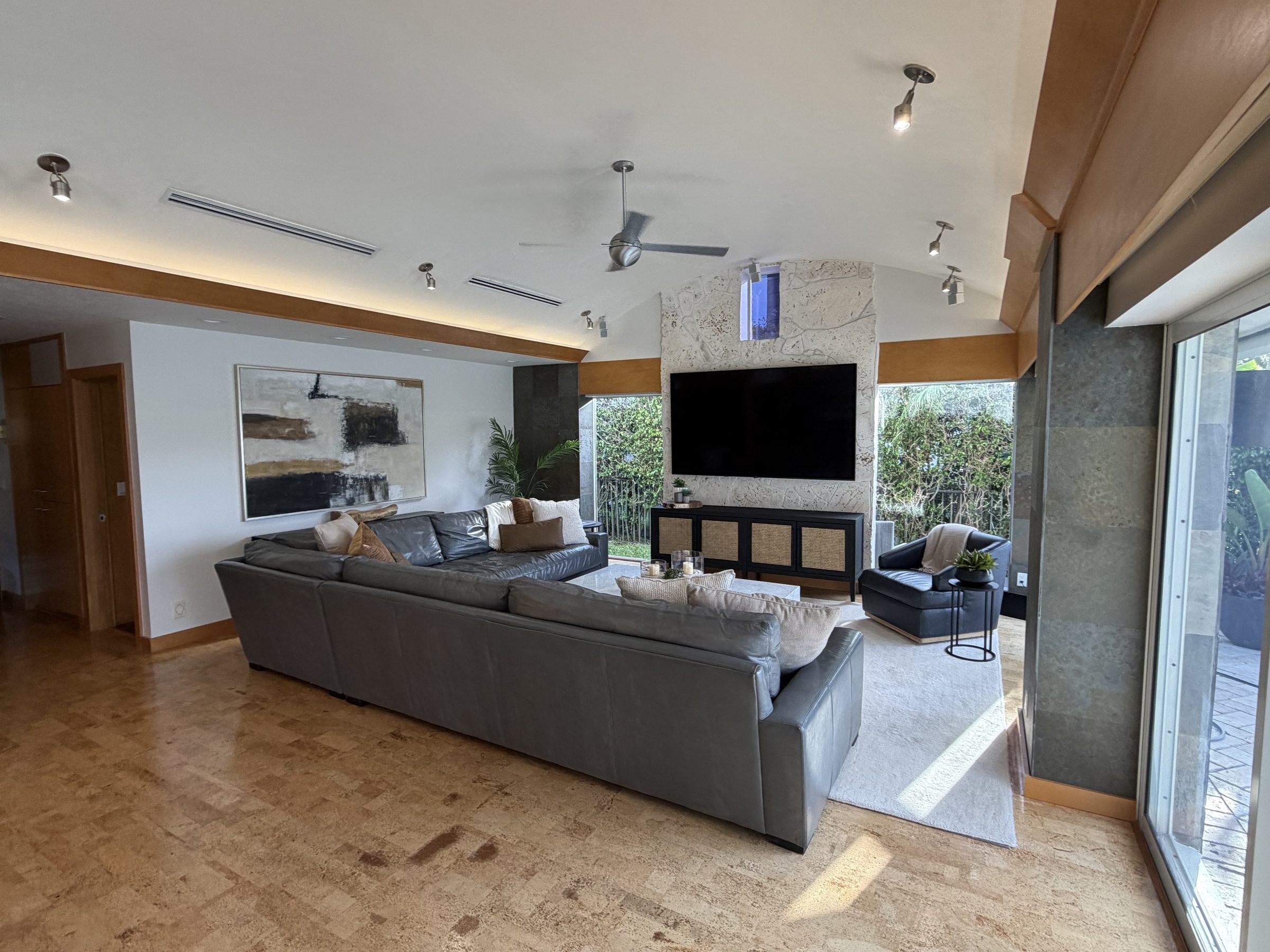 Florida residence — family room after